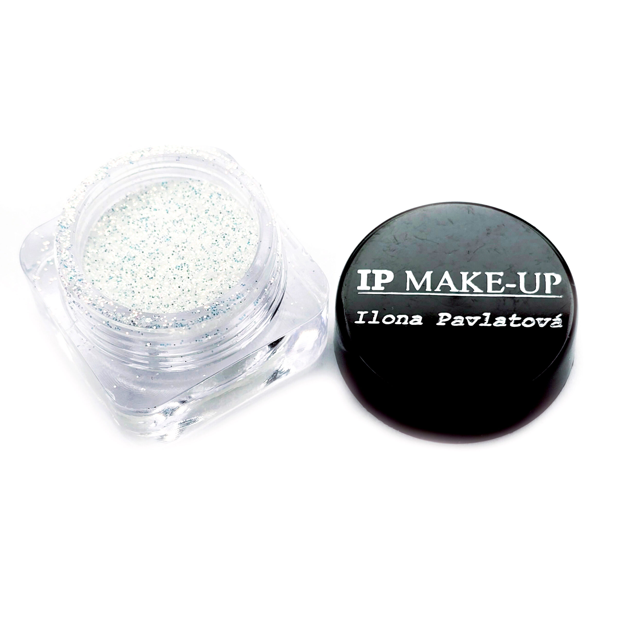 Glitr IP make-up - bílý se zlatými odlesky